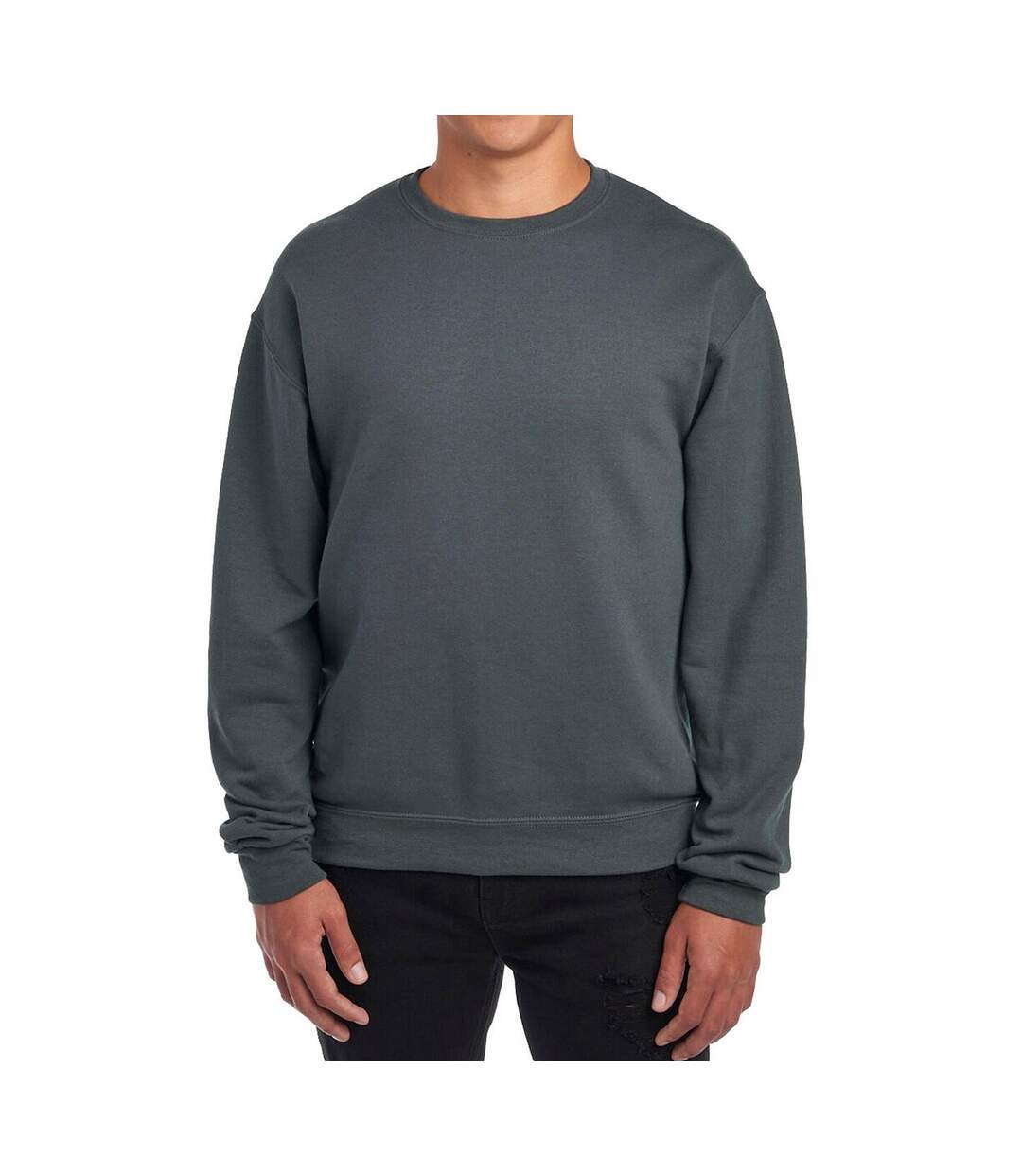 Sweat Adulte Gris Charbon Jerzees Colours-2