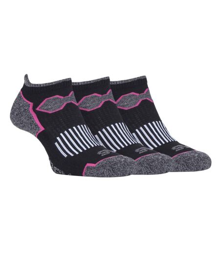 3 Pk Ladies Trainer Running Socks with Arch Support