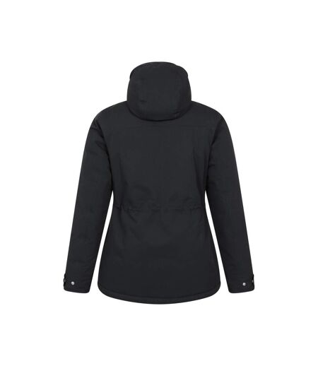 Womens/ladies Maple Waterproof Padded Jacket Black Mountain Warehouse