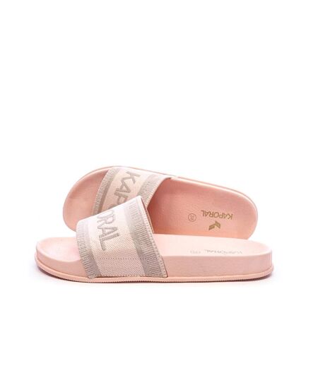 Claquettes rose femme kaporal tapioca