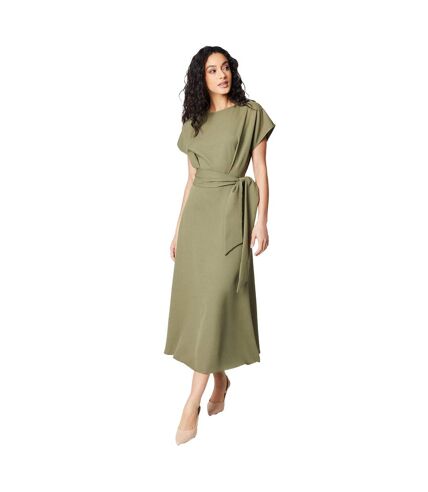 Robe mi-longue femme vert sombre Principles