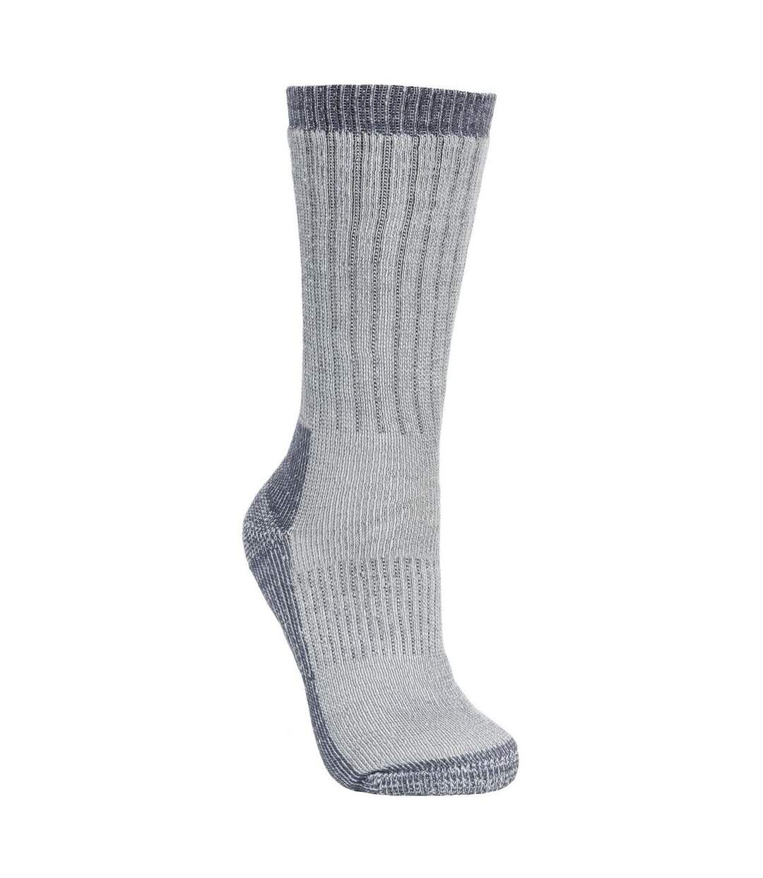 Chaussettes de randonnée springer femme gris Trespass-1