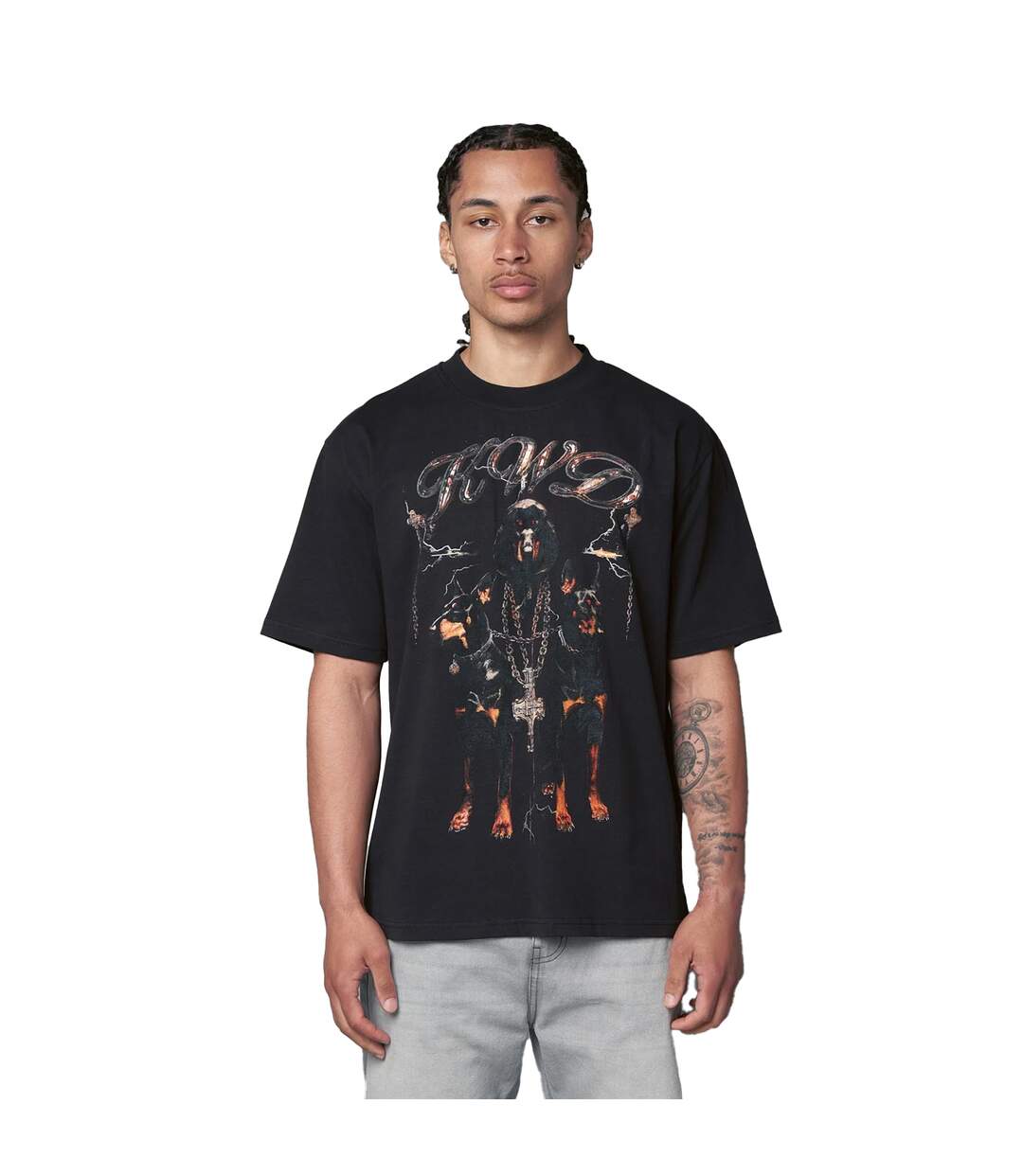 T-shirt Studio Dogs Of Sin Homme Noir Kings Will Dream-2