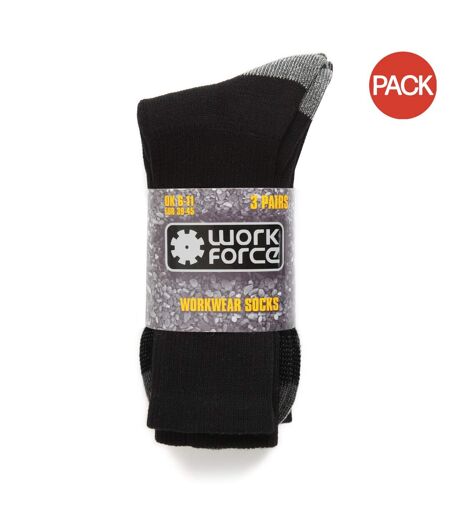 Chaussettes pour bottes safety adulte noir Work Force