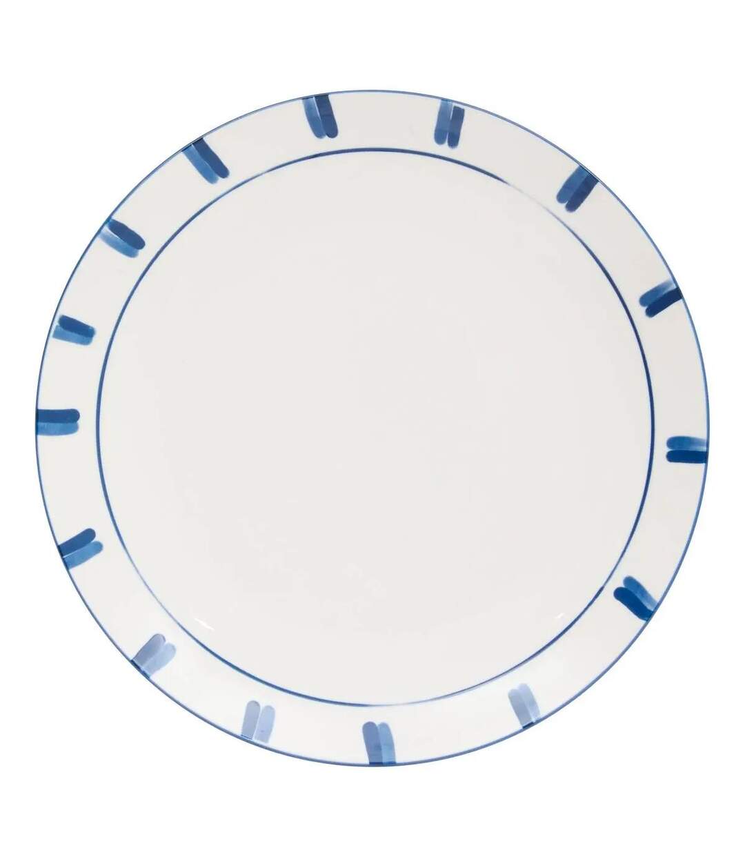 Lot de 6 Assiettes Plates Océania 27cm Bleu-1