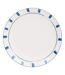 Lot de 6 Assiettes Plates Océania 27cm Bleu-1