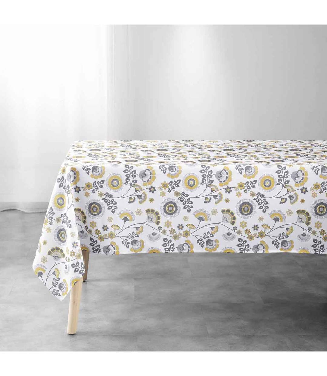 Nappe Imprimée Garance 145x240cm Jaune-1