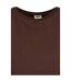 Womens/ladies Organic Cotton Extended Shoulder T-shirt Brown Urban Classics-3