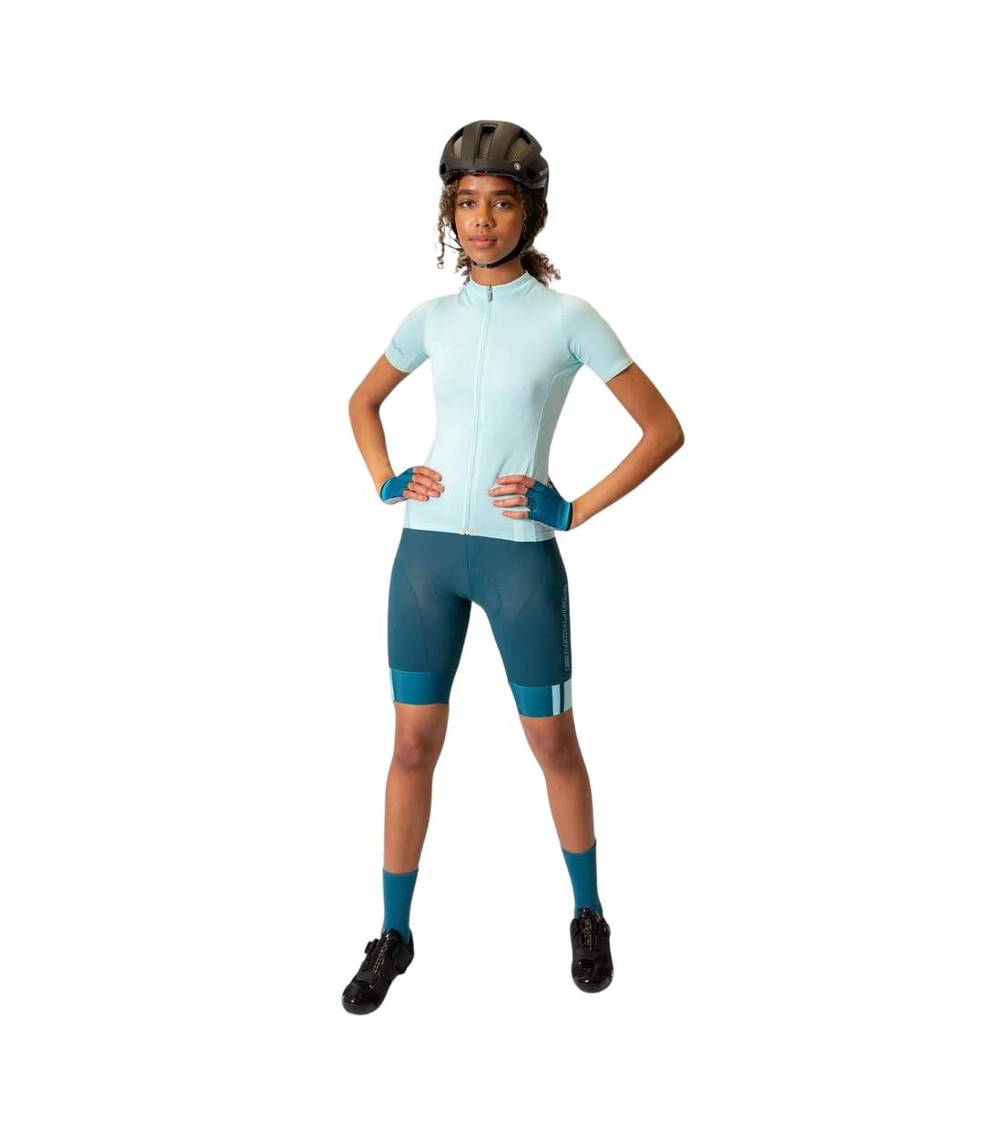 Womens/ladies Full Zip Raglan Jersey Glacier Blue Endura-4