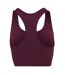 Brassière De Sport Motif/style Côtelé Femme Pourpre USA-4