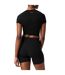 Womens/ladies Brogan Crop Top Black 4th & Reckless-4