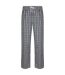 Mens tartan lounge pants white/multi check SF-1