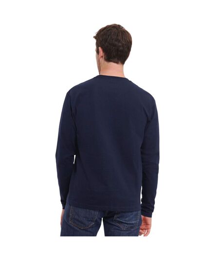 T-shirt Manches Longues Authentic Homme Bleu Marine Français Russell
