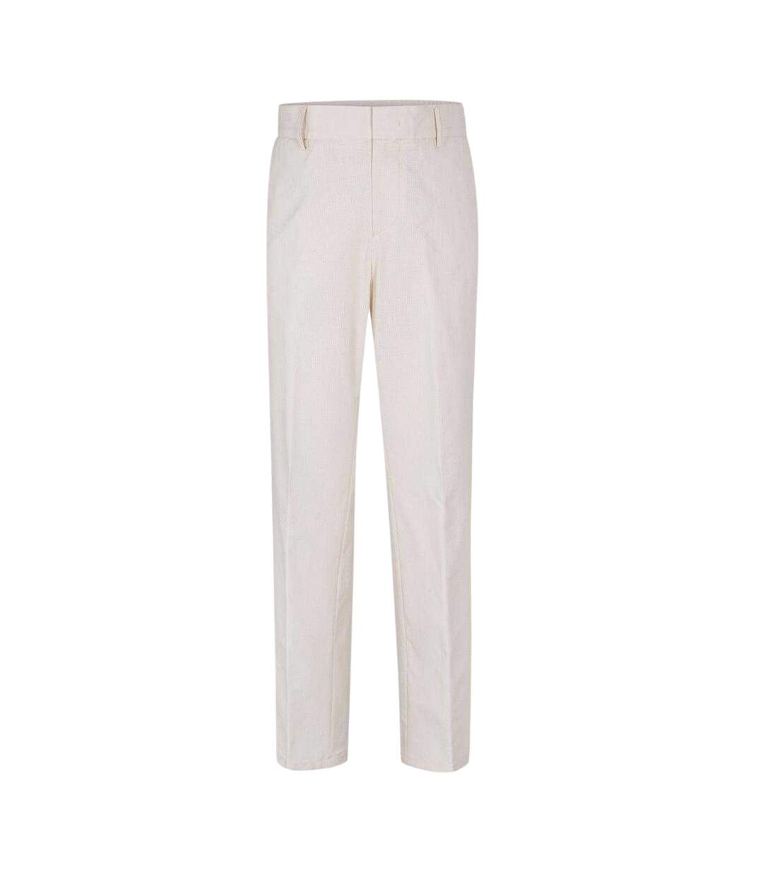 Mens Straight Chinos White Boss-1