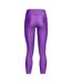 Womens/ladies Heatgear Leggings Purple Under Armour-3