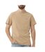 T-shirt beige homme tommy jeans slim rib detail - s-1