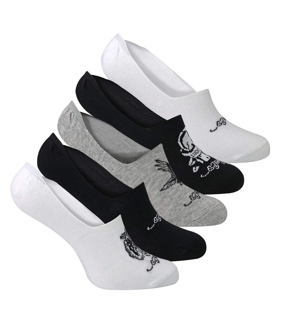 5 Pack Mens Cotton Rich Invisible Low Cut Trainer Sports Socks-3