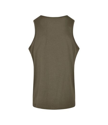 Débardeur Motif/style Uni Homme Olive Build Your Brand