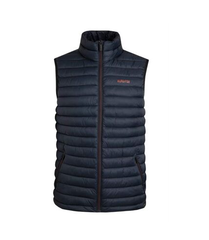 Mens langtree waterproof padded gilet navy Weird Fish