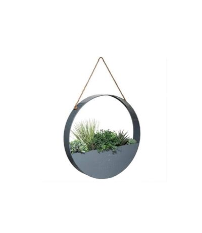 Décoration Murale à Suspendre Plante 44cm Gris