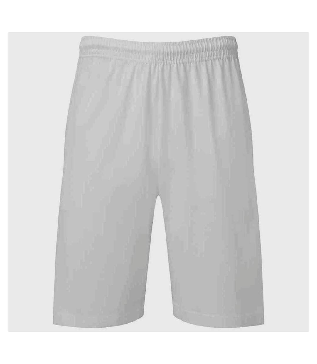 Short jersey iconic homme blanc Fruit of the Loom-1