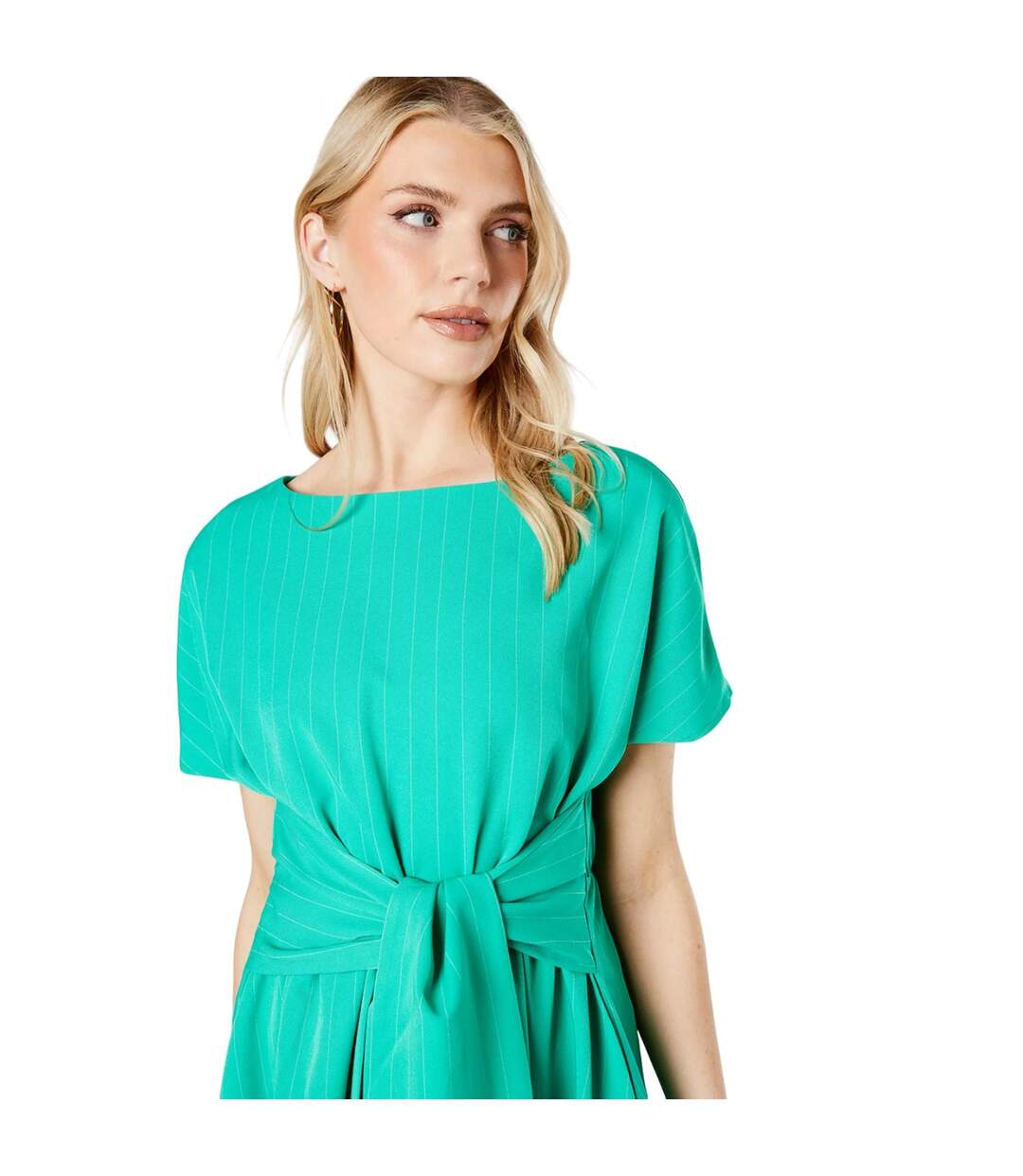 Robe mi-longue femme vert Principles-3