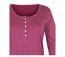 MAYFLOWER NOBEL2 : Tee-shirt manches longues fuchsia imprimé avec col boutonné-3