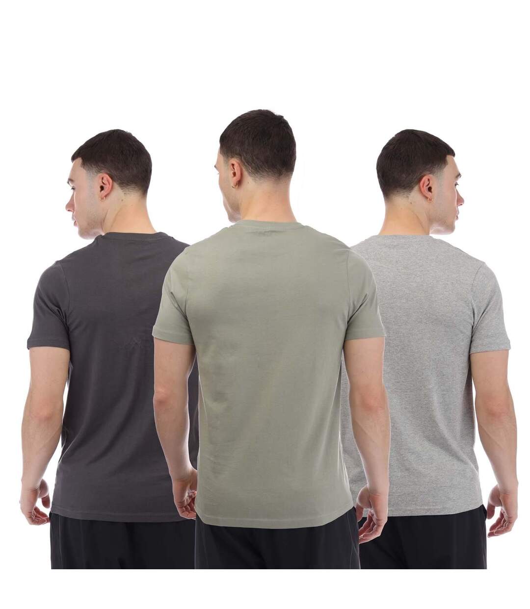 T-shirts Petras Homme Charbon Gris Clair Vert Olive Nicce-2