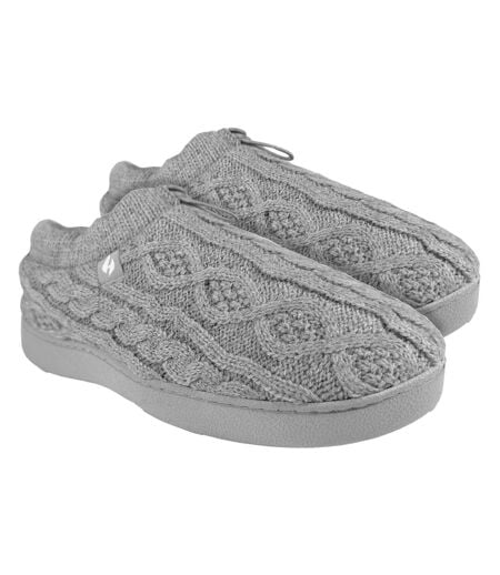 Heat Holders - Chaussons chauds tricotés à cordon pour femme pour l'hiver