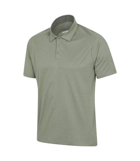 Mens volley isocool polo shirt light khaki Mountain Warehouse