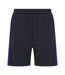 Finden & Hales Mens Knitted Shorts (Navy/Royal Blue)
