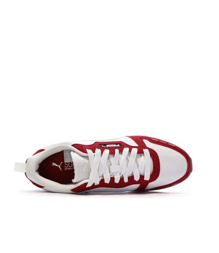 Baskets blanches/rouges homme puma r78