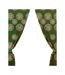 Celtic FC Repeat Logo Curtains (Green/Cream) (72in x 66in)