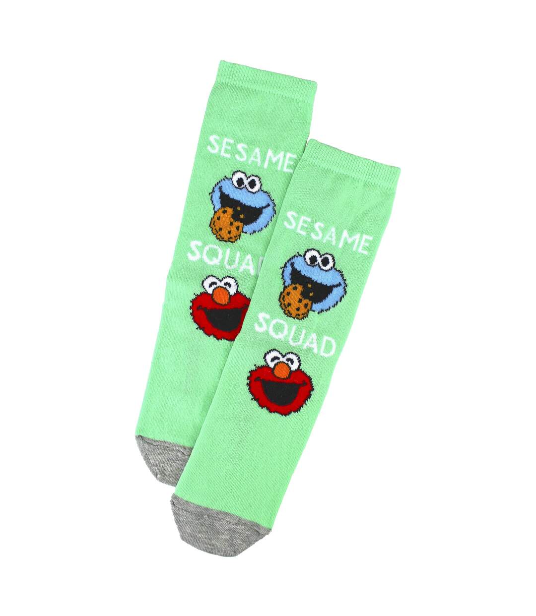 Ladies Cotton Novelty Socks - Sesame Street Pattern Fun & Comfortable Socks-4