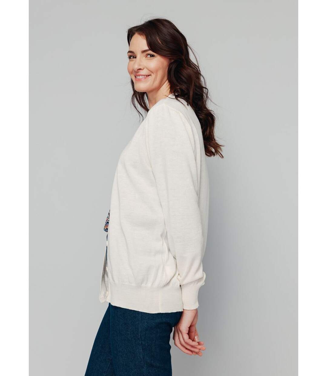 Gilet boutonné laine mérinos-3