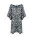 Robe Jafari Gypsy Femme Vert Gris Inoa-1