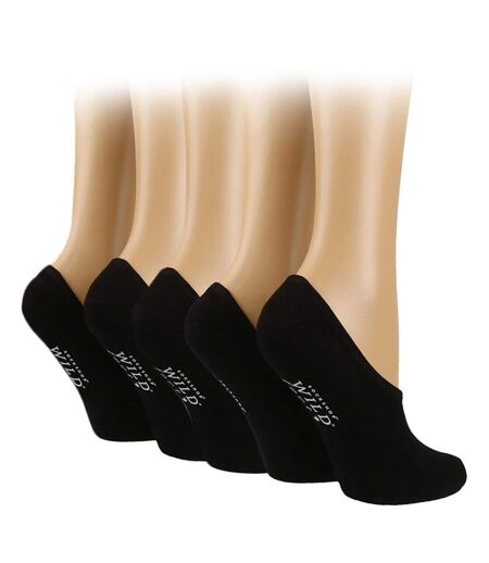 2 Pack Ladies Cushioned Low Cut Shoe Liner Socks with Silicone Heel Grip