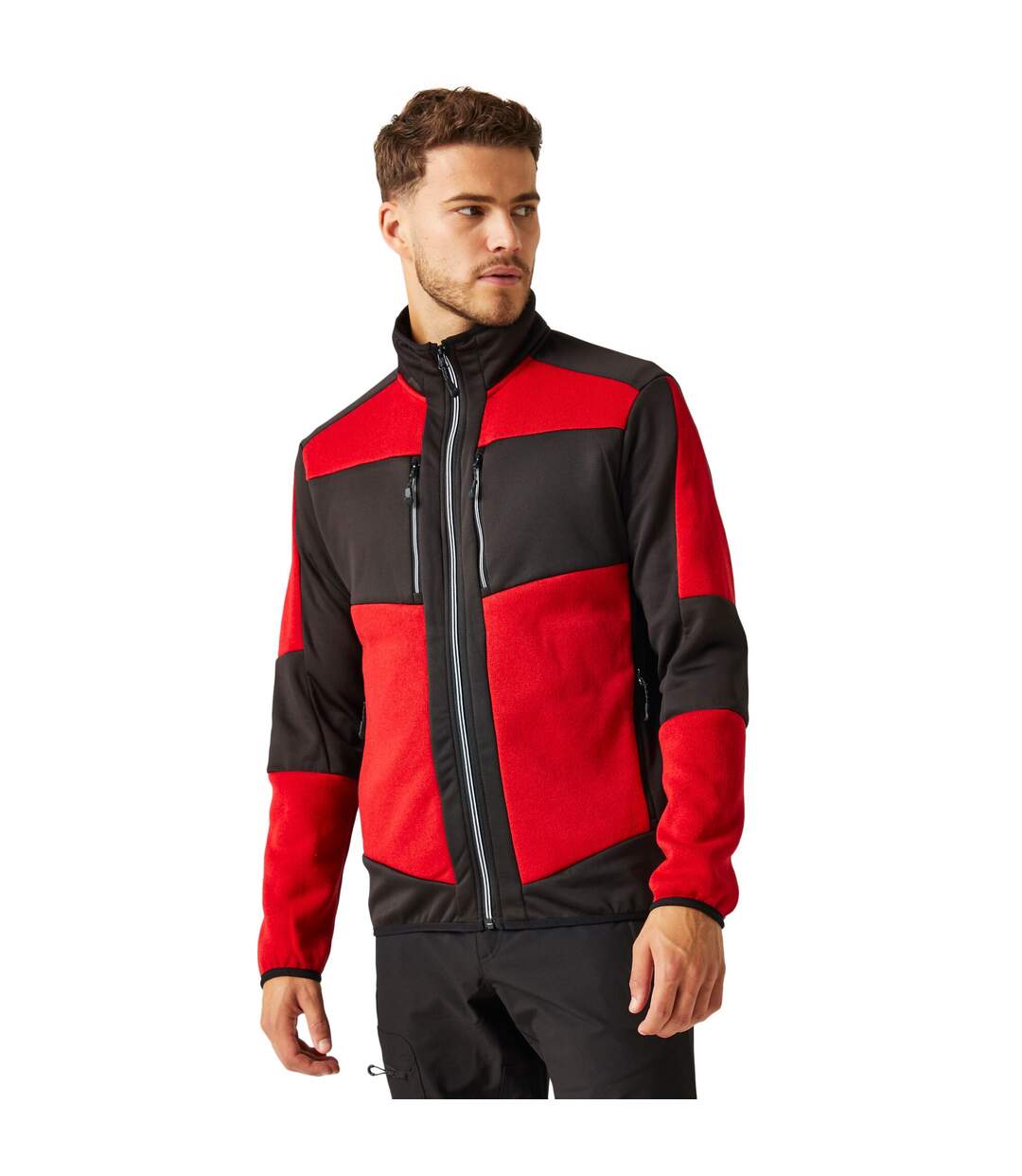 Unisex Adult Knitted Stretch Midlayer Classic Red Black Regatta Professional-3