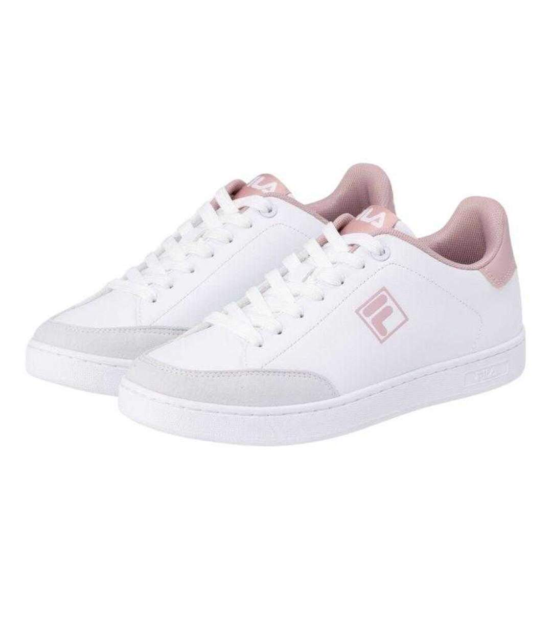Baskets Courtbay Femme Blanc Rose Fila-1