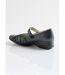 Ballerines largeur confort cuir scratchées-2