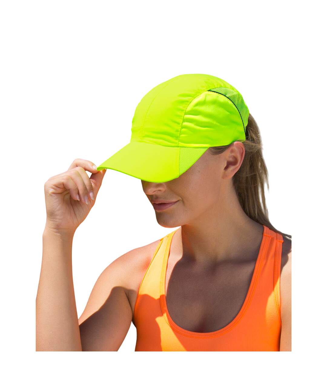 Casquette De Sport Spiro Impact Jaune Fluo Result Headwear-1