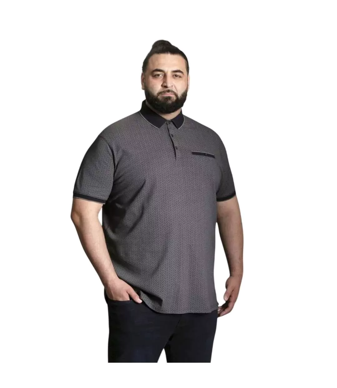 Polo Motif/style Imprimé Intégral D555 Scarborough Homme Marine Duke-1