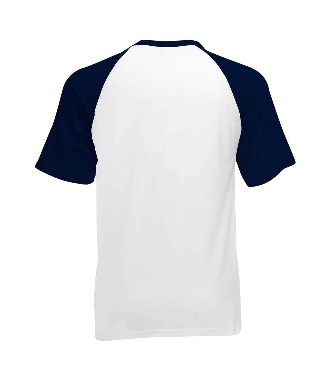 T-shirt adulte blanc / bleu marine foncé Fruit of the Loom-2