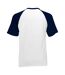 T-shirt adulte blanc / bleu marine foncé Fruit of the Loom-2