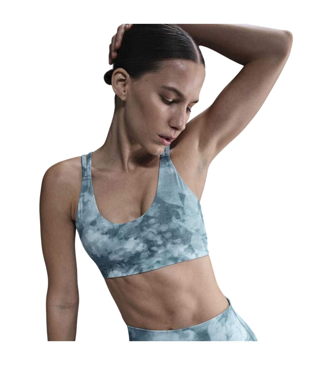 Womens/ladies Zenvy Sports Bra Smokey Blue Nike-4