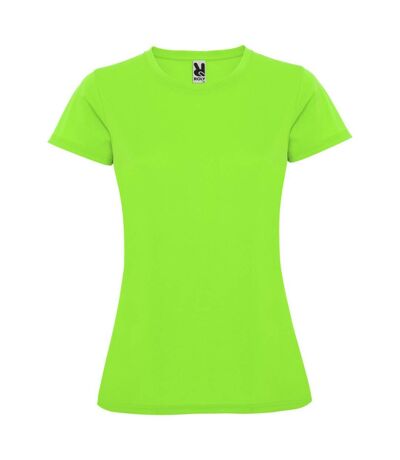 Roly Womens/Ladies Montecarlo Short-Sleeved Sports T-Shirt (Lime)