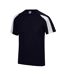 Just Cool - T-shirt sport contraste - Homme (Bleu marine/Blanc arctique) - UTRW685