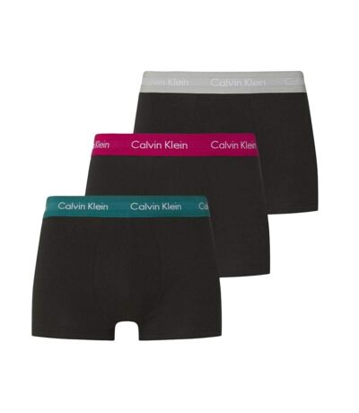 X3 boxers turquoise/violet/vert homme calvin klein jeans low rise trunk 3 - s
