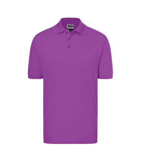 Polo Classic Homme Violet James And Nicholson