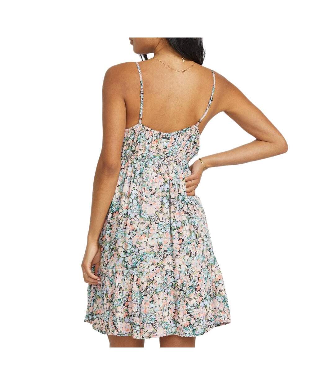 Robe noir à fleurs femme billabong see you there-2